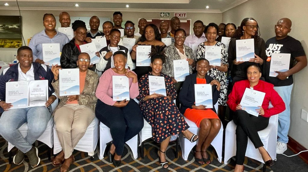 The health care professionals who attended the training of trainers. © UNFPA Botswana