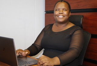 Tsaone Mosweu has not let her genetic eye disorder prevent her from achieving her dreams. 