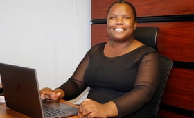 Tsaone Mosweu has not let her genetic eye disorder prevent her from achieving her dreams. 