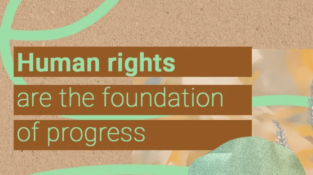 Peace and prosperity depend on fulfilling human rights.