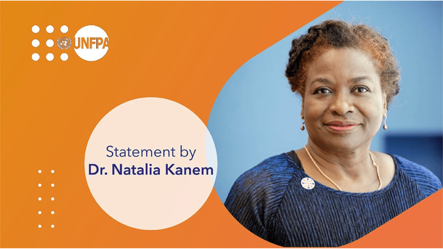 UNFPA Executive Director, Dr. Natalia Kanem