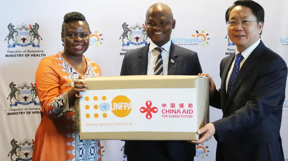 UNFPA and China provide reproductive health commodities to sustain critical sexual and reproductive health needs in Botswana